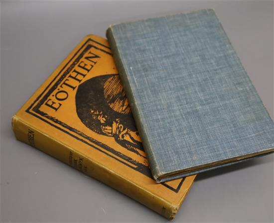 Kinglake, A.E. - Eothen, illustrated by Frank Brangwyn, qto, pictorial cloth,